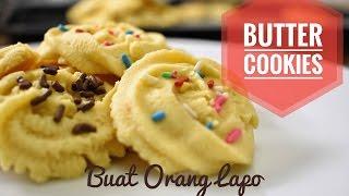 Simple Butter Cookies | Biskut Mentega Mudah - Resepi Biskut Raya