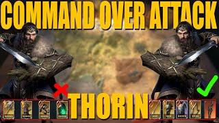 LOTR Rise To War New way to build Thorin Command and unit attack pvp reports and how bad his attack