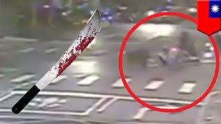 Traffic accident leads to machete death threats in Taiwan street fight - TomoNews