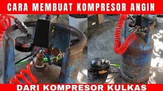 MAKE A WIND COMPRESSOR FROM A 12 KG GAS TUBE