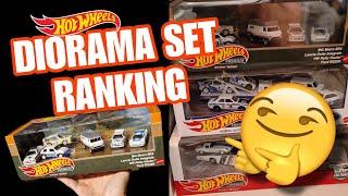 Hot Wheels Collectors Diorama Set RANKING - Which one is the BEST SET out of our diecast collection?