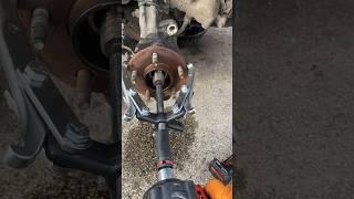 Milwaukee M12 Stubby + OEM Tools 3 Jaw Puller vs. Seized Axle