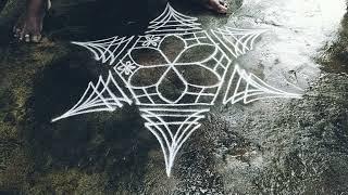 New Kolam Designs | February Month Rangoli Kolam | Star Kolam | Tuesday Kolam with dots