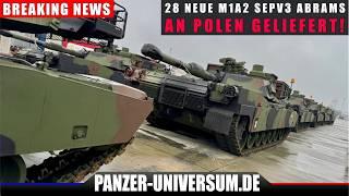 Polen stellt beeindruckende Armee auf! Die ersten M1A2 SEPV3 Abrams Kampfanzer sind da!