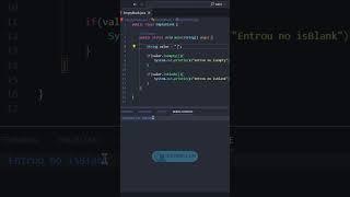 Diferença isEmpty VS isBlank #java #vscode #programação