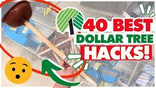 40 BEST KEPT SECRET Dollar Tree Hacks you MUST TRY in 2024  Organizing, Cleaning, DIY, & Decor