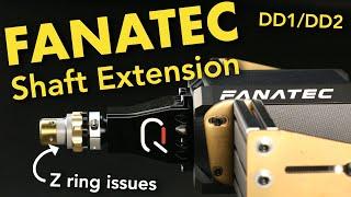 Fanatec Podium Shaft Extension for DD1/DD2 - Review and Test with Z Ring Quick Release Modification