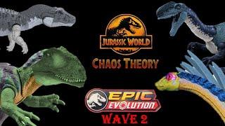 Jurassic world epic Evolution Wave 2 dinosaur concept and Jurassic world Chaos Theory dinosaurs