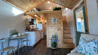 10’x24’ Augusta Tiny Home w/Laundry Room, W/D, Large Porch & Outdoor Shed $99,900 on Beach Lot 