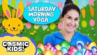 Peter Cottontail and the Tickly Monkeys: Saturday Morning Yoga | Cosmic Kids