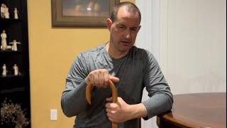 A cane/weapon you can legally carry with you everywhere. Self defense tips and demonstration!