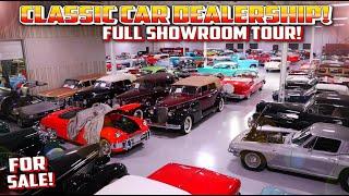 CLASSIC CAR DEALERSHIP!!! My own private tour! Full Inventory Walk! Classic Cars - Vintage Vehicles!