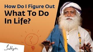 How Do I Figure Out What To Do In Life? | Sadhguru Answers