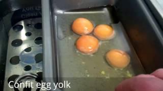 Confit egg yolks