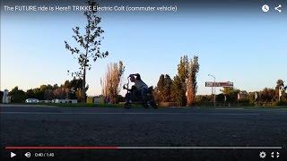 UFO FUTURE Ride!! TRIKKE Electric Colt Cornering  (Pure Moto Sport turn)