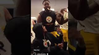 STEELERS WIN LOCKER ROOM STILL ALIVE ! WALK IN YOUR TRAP TAKE OVER YOUR TRAP Marcus Allen IG Live