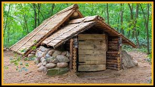 Das Grubenhaus - Kompletter Bau in einem Video - Bushcraft Pithouse Shelter - Whole Building