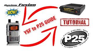 Cross mode Yaesu System Fusion to P25 Tutorial, easy STEP by STEP guide! YSF to P25 pistar FT3D FT1D