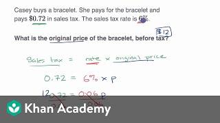 Tax, discount and tip examples