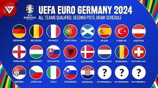  UEFA Euro Germany 2024: All Teams Qualified - Draw Schedule - Seeding Pots