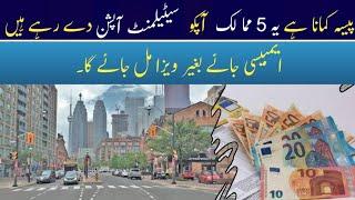 Top 5 Countries For Earn Money & Settlement From Pakistan || Every Visa || Hindi/Urdu ||