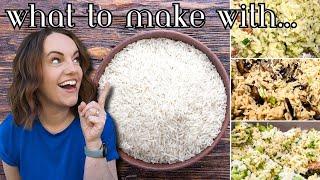 The RICE is RIGHT!!!  3 *NEW* rice recipes that are amazing!