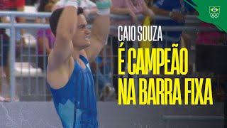 Caio Souza é campeão na barra fixa no Brasileiro de Ginástica Artística 2024