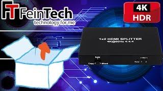 Unboxing | FeinTech HDMI 2.0 Splitter 1 auf 2 Verteiler Ultra-HD 4K@60Hz HDR HDCP 2.2 18 Gbps