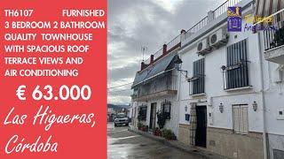 63K, Furnished 3 Bed 2 Bath Townhouse + Terrace Property for sale in Spain inland Andalucia TH6107