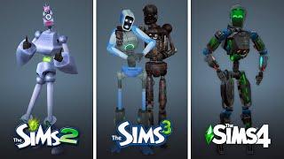 Сервороботы (Плюмботы) в The Sims | Сравнение 3 частей