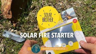 Solar Fire Starter - Light a Fire with a Fresnel Lens