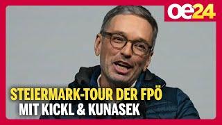 Steiermark-Tour der FPÖ mit Kickl & Kunasek