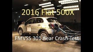 2016-2019 Fiat 500X FMVSS 301 Rear Crash Test (50 Mph)