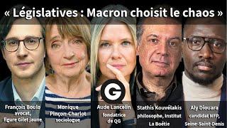 «Législatives: Macron choisit le chaos» avec Boulo, Pinçon-Charlot, Kouvélakis et Diouara [EXTRAIT]