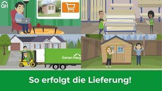 Gartenhaus Lieferung: So gehts nach der Bestellung bei der GartenHaus GmbH weiter