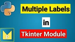 Create Multiple Labels in Application Window | Tkinter Module | Python Magix