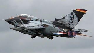 4Kᵁᴴᴰ Panavia Tornado IDS Special Livery German Air Force Luftwaffe Arrival & Departure@RAF Fairford