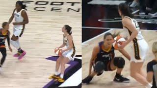 CAITLIN CLARK DESTROYING HER DEFENDER AND ELECTRIFYING LOGO SHOT AGAINST PHOENIX MERCURY