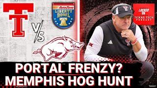 Expecting a transfer portal frenzy or slow build? | Texas Tech & Arkansas in the Liberty Bowl