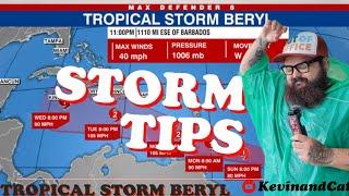 Tropical Storm Beryl : Tips and Hurricane preparedness 2024 [ Playa del carmen , Cancun , Tropics ]