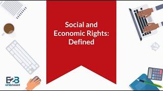 Social and Economic Rights: Defined