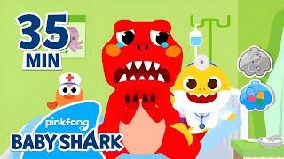 NO! My Stomach is Growling | +Compilation | Baby Shark Doctor Hospital Play | Baby Shark Official