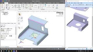 Ansys SpaceClaim Sheet metal Modelling and Drafting Example 13