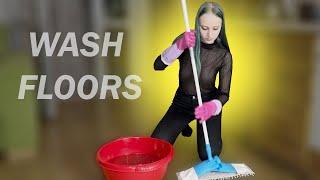 Mop the floor | Important stages of wet cleaning