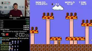 (4:56.528) Super Mario Bros. any% speedrun *Former World Record*