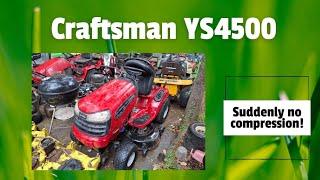 Craftsman YS4500 suddenly no compression: Diagnosing and fixing a popped valve seal