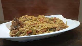 Chicken Spaghetti by Habiba's Kitchen