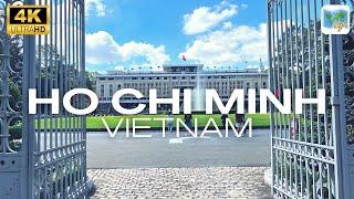 Ho Chi Minh (Saigon) - Vietnam 4k virtual walk | Reunification Palace, Notre Dame and Post Office