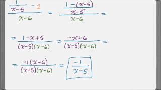 Simplifying Complex Fractions: Common Denominator