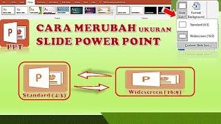 CARA MERUBAH UKURAN SLIDE POWER POINT 2016